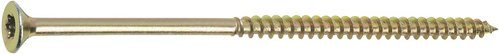 GECCO Spanplattenschrauben mit Torx-Antrieb, goldfarben, 100 Stück, Durchmesser: 6 mm, Länge: 130 mm - Bild 1