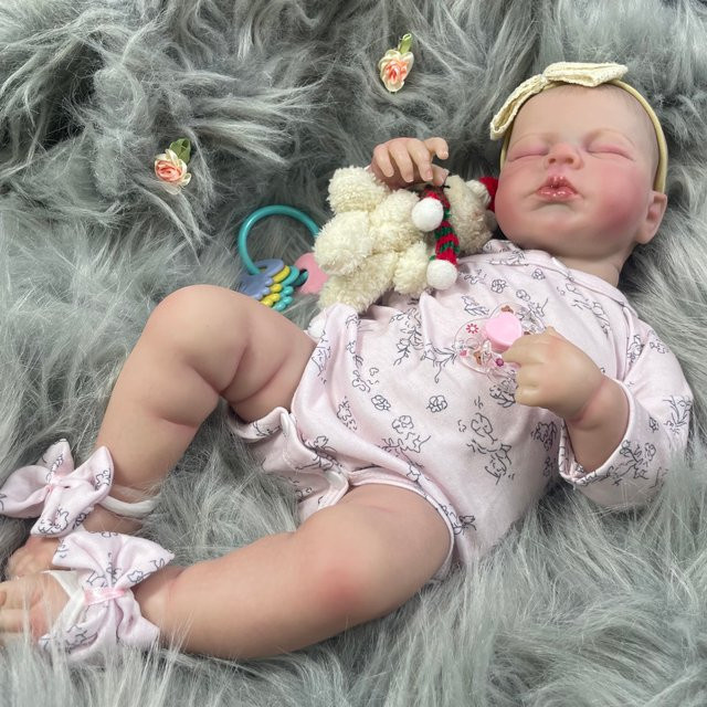 MRB Reborn-Babypuppe LouLou, Silikon, 50 cm - Bild 1
