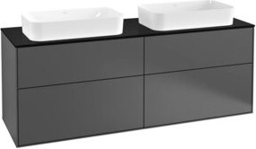 Villeroy & Boch Waschtischunterschrank Finion Wandmontage Anthrazit Breite: 160 cm, Tiefe: 50,1 cm - Bild 1
