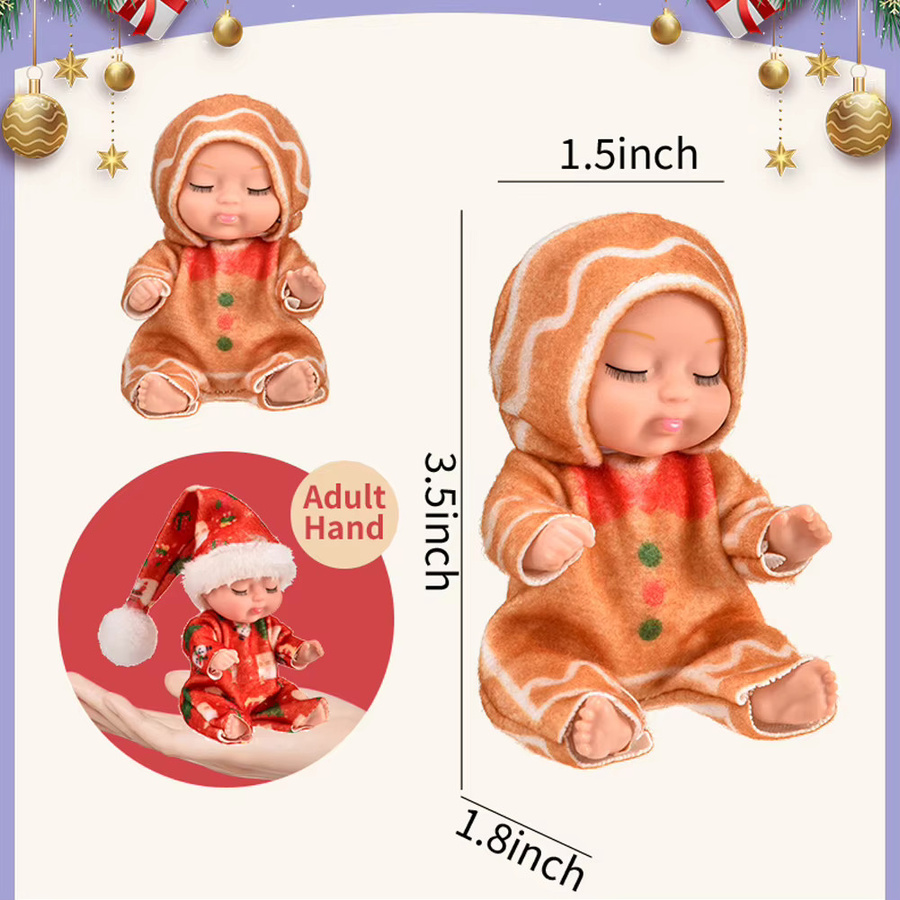 FECDITIVE Prinzessin Reborn Puppe, 12-teiliges Set, mit Kleidung Zubehör - Bild 2