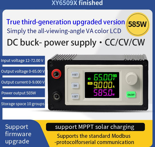 Aideepen DC-Abwärtswandler XY6506X/XY6509X CNC Einstellbarer Regler CC CV Labor Solar-Lademodul 65V 9A 390W 585W - Bild 1