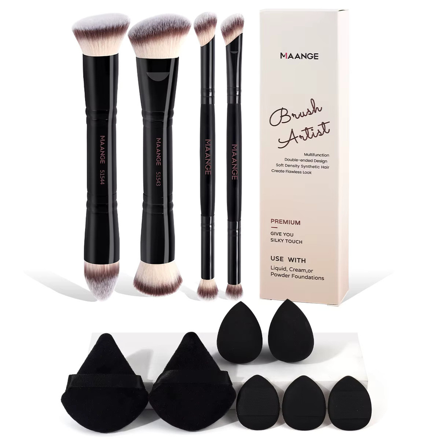 MAANGE Make-up-Pinsel-Set mit Puderquasten, Unisex - Bild 4