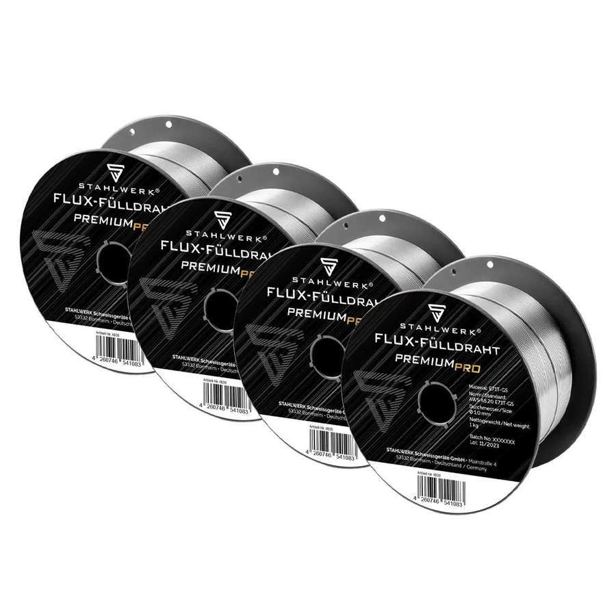 STAHLWERK MIG MAG Fülldraht E71T GS S100 D100, 10 mm, 4er Set (4 kg) - Bild 2