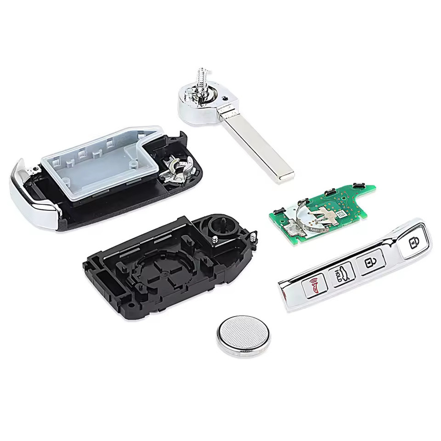 KEYECU Ersatz-Flip-Fernbedienungs-Autoschlüsselanhänger 433 MHz für KIA Forte Forte5 2019 2020 2021 Schwarz FCC ID: CQOTD00660 P/N: 95430-M6000 - Bild 2