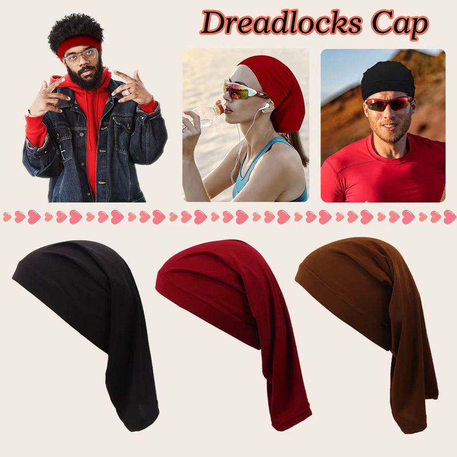 Yajukai Dreadlock Tube Wave Cap, Herren, für lockiges Haar - Bild 2