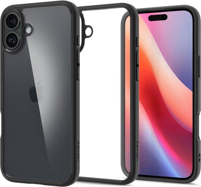 Spigen Ultra Hybrid Schutzhülle für Apple iPhone 16 in Mattschwarz - Bild 1