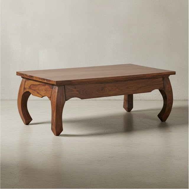 KADIMA DESIGN Couchtisch KANADA aus Massivholz Sheesham in Braun, rechteckig, B/T/H: 110 x 60 x 40 cm - Bild 1