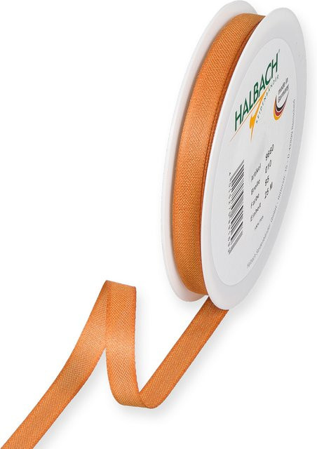 Halbach Dekoband in Baumwolloptik aus Polyester, Farbe: Terracotta, Breite: 10 mm, Länge: 7 m - Bild 1