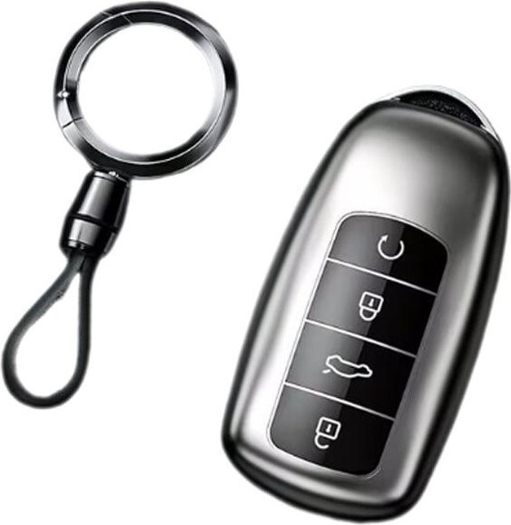 Schlüsseletui für Chery Tiggo 8 Pro, Tiggo 7 Pro Max und Omoda 5 C5, Fernbedienung Abdeckung Fob Tasche, Grau - Bild 1