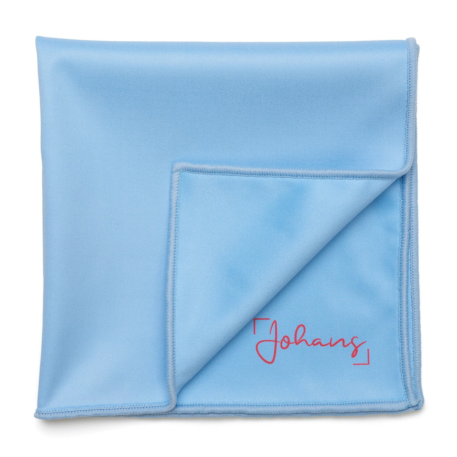 Johans Brillenputztuch Himmelblau B/B/H: 30,0 x 30,0 x 30,0 cm - Bild 1