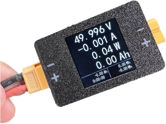 AISANRAY Bidirektionaler DC Spannung und Strom Analysator 25A 8-150V RC Ladegerät Tester und Wattmeter in Schwarz - Bild 1