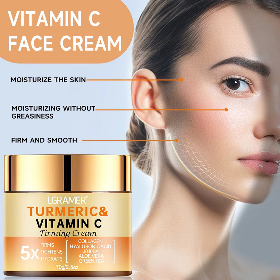 LGRAMER Kurkuma-Gesichtscreme mit Vitamin C und Kollagen, Unisex - Bild 2