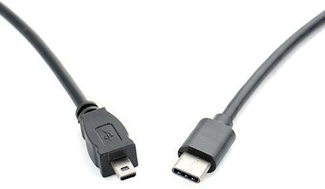 OULLX USB-C auf 8-poliges OTG-Kabel für Android zur Datenübertragung von Nikon und Panasonic Kameras, Schwarz - Bild 1