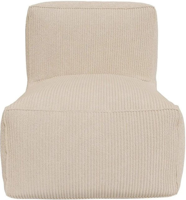 Vente-unique Sessel Noumara mit gerader Rückenlehne und Armlehnen in Beige, Breite: 70 cm - Bild 1