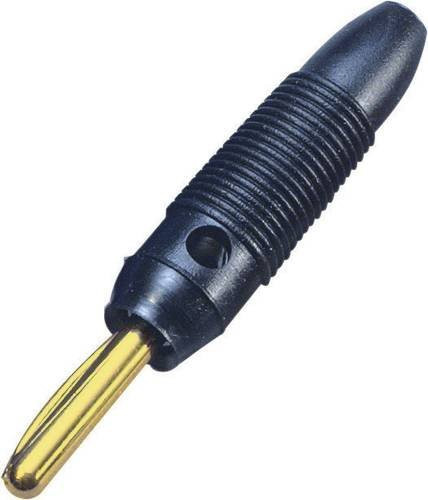 BKL Electronic Bananenstecker gerade Schwarz mit 4mm Stift-Durchmesser - Bild 1