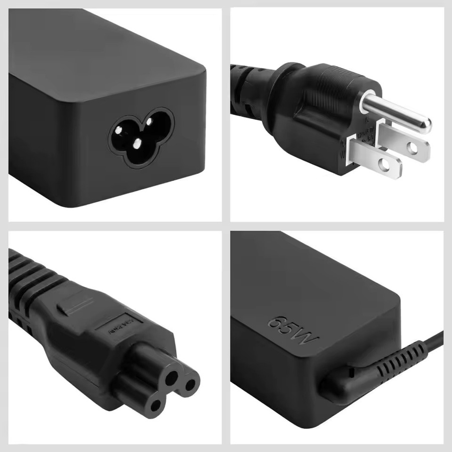 WAPUNO USB-C Laptop-Ladegerät Adapter 65W 20V 3,25A in Schwarz für DELL Lenovo ThinkPad HP Chromebook Yoga Huawei Xiaomi ASUS Carbon - Bild 2