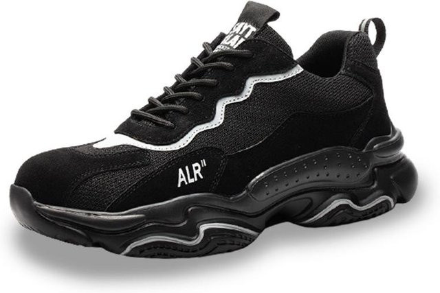 Avant-garde Arbeitsschutzschuhe für Herren aus Leder in Schwarz mit Angriffsschutz und Stichschutz, Größe 45 - Bild 1