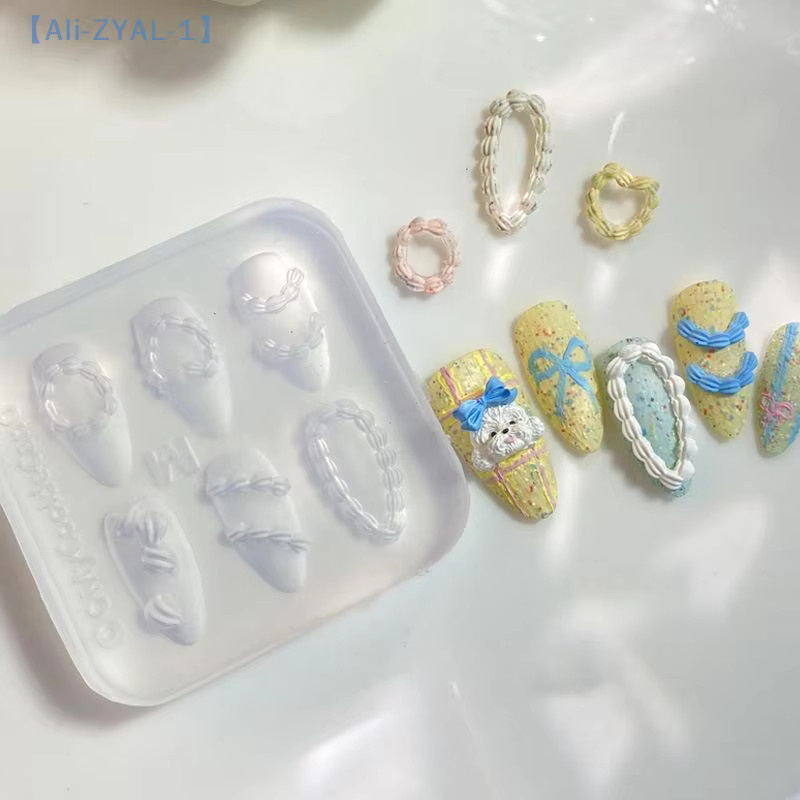 JETTING Nagelform 3D Silikon Creme Schleife Bär, Nagelform DIY Nail Art - Bild 2