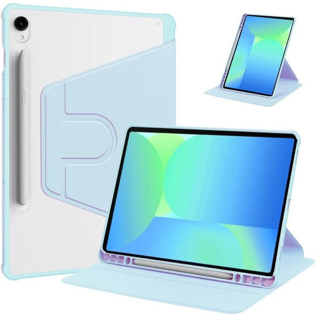 Samsung Galaxy Tab S10 FE 10,9 Zoll Hülle mit Stifthalter und Drehfunktion in Blau - Bild 1