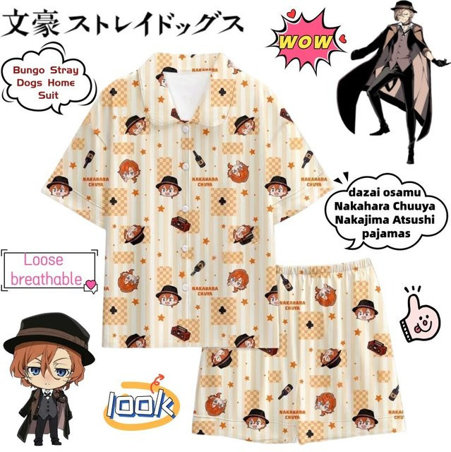 Bandai Bungo Stray Dogs Pyjamas, Bunt / Mehrfarbig - Bild 1
