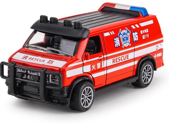 Linyi toy car Polizeiauto Krankenwagen, Modell, 1:36, Metall, mit Licht und Ton, ab 0 Jahren - Bild 1