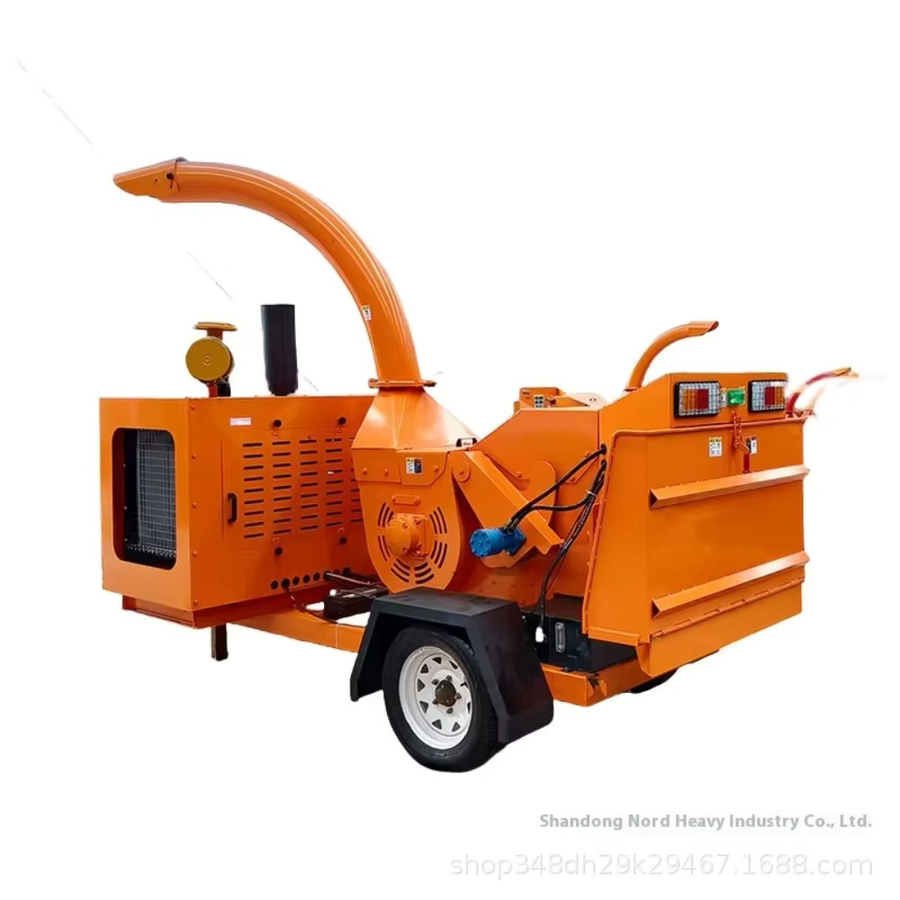 Professioneller Diesel-Holzzerkleinerer für Garten und Obstgarten in Orange mit einem Durchmesser von 0–25 cm - Bild 2