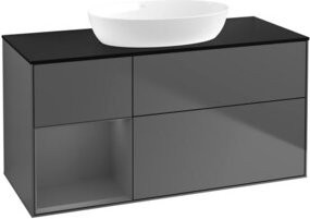 V&B Waschtischunterschrank Finion in Anthrazit, Breite: 120 cm, Tiefe: 50,1 cm, Höhe: 50,1 cm - Bild 1