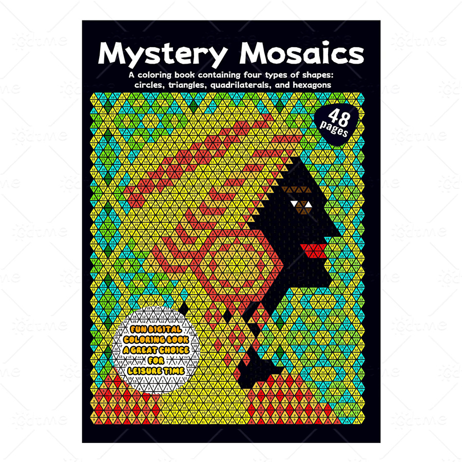 Mystery Mosaike Pixel Art Malbuch für Entspannung mit bunten Graffiti-Motiven in Multicolor - Bild 5