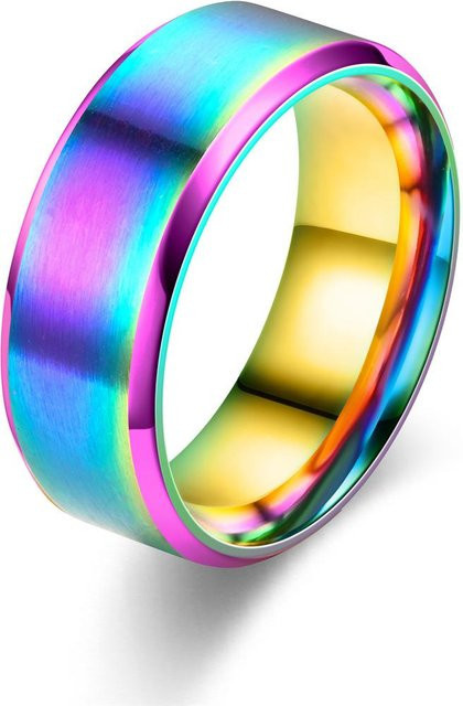Edelstahlring, mattiert, verstellbar, Unisex - Bild 1