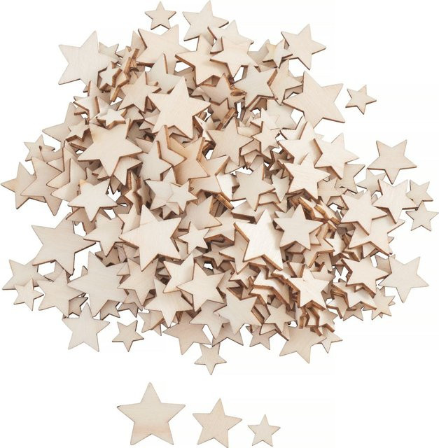 VBS Streuteile Witney Stern aus Sperrholz in Beige, 272 Stück für Weihnachten - Bild 1