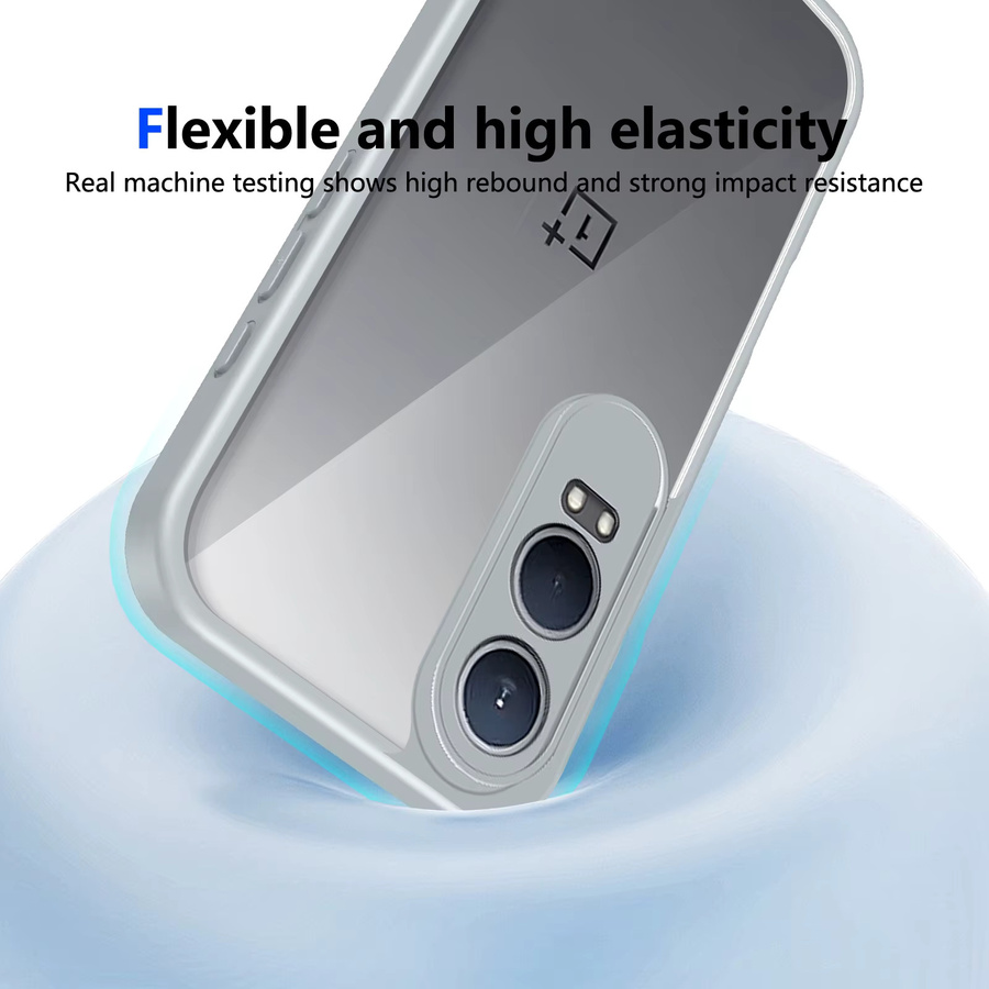 OnePlus Nord CE4 Lite CPH2621 Schutzhülle mit Luftkissen und transparenter Rückseite aus Silikon und Hartschale - Bild 4