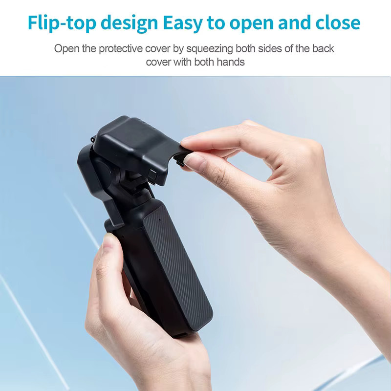 STARTRC Schutzhülle für DJI Osmo Pocket 3 Objektivbildschirm in Schwarz zum Schutz vor Kratzern und Stürzen - Bild 6