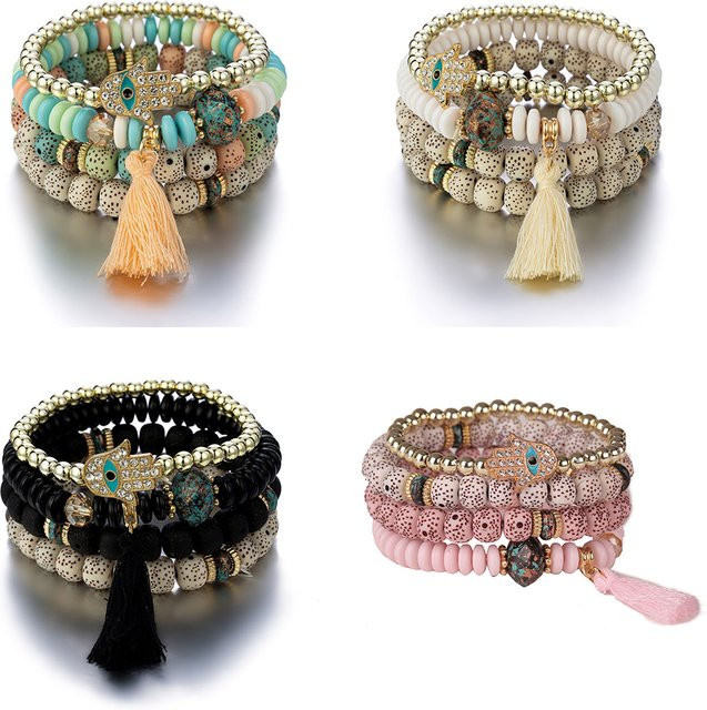 DAIPAN Armband-Set, Kristall, Bunt, Unisex - Bild 1