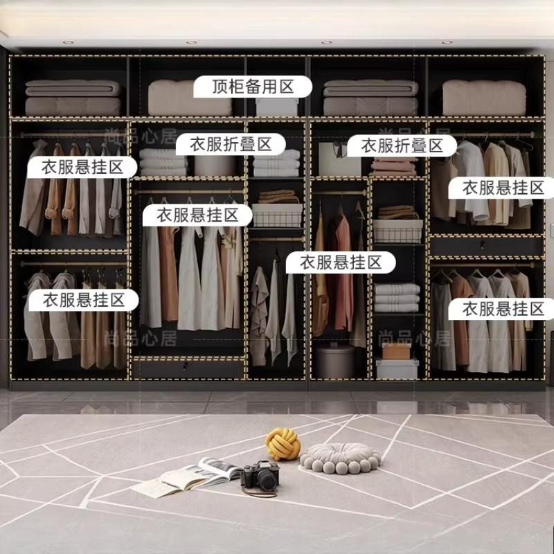 UOSU Eck-Kleiderschrank in Schwarz Matt mit Glastüren und integrierter Beleuchtung, moderner L-förmiger Aufbewahrungsschrank für das Schlafzimmer, H x B x T: 200 x 60 x 60 cm - Bild 2