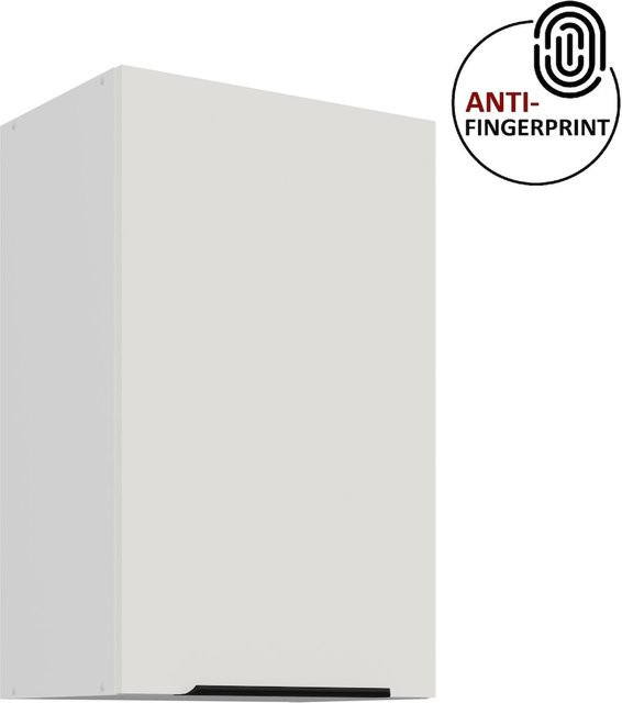 Küchen Hängeschrank ARIA Weiss Matt mit Einlegeböden und Scharniertüren Breite: 45 cm, Höhe: 72 cm, Tiefe: 35 cm - Bild 1