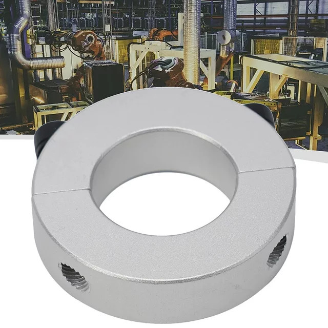 DAZZLEEX Wellenklemme aus Aluminiumlegierung in Silber, doppelt geteilt zur Stabilisierung von Wellen - Bild 1