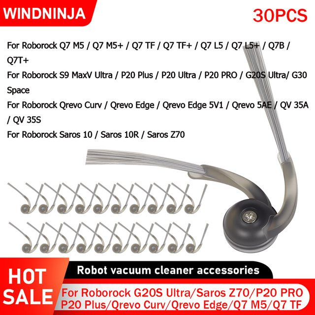 Roborock Seitenbürste für Q7 M5, Q7 M5+, Q7 TF+, Q7 L5+, Qrevo Curv, Qrevo Edge, Saros 10, Saros Z70, S9 MaxV Ultra, G20S Ultra und G30 Space - Bild 1