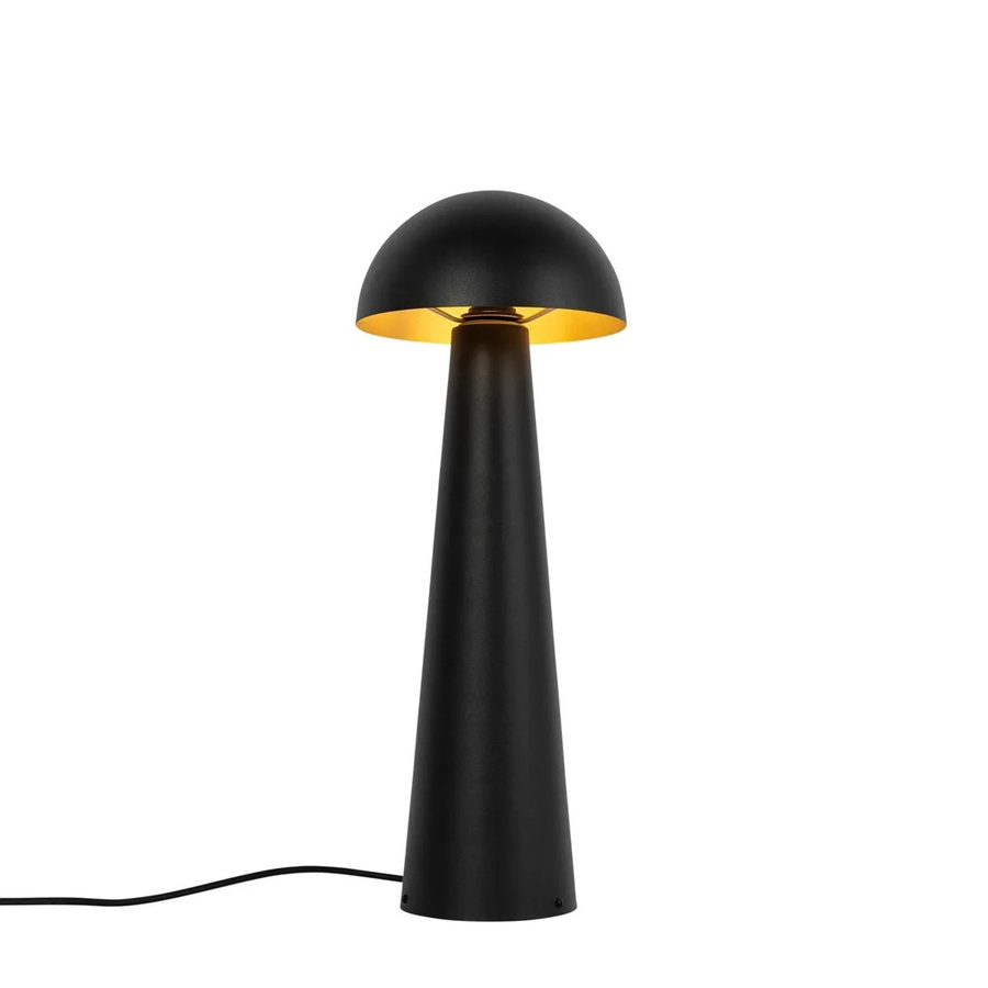 QAZQA Außenstehleuchte Pilz Design in Schwarz aus Stahl mit E27 Fassung, Höhe: 65 cm - Bild 2