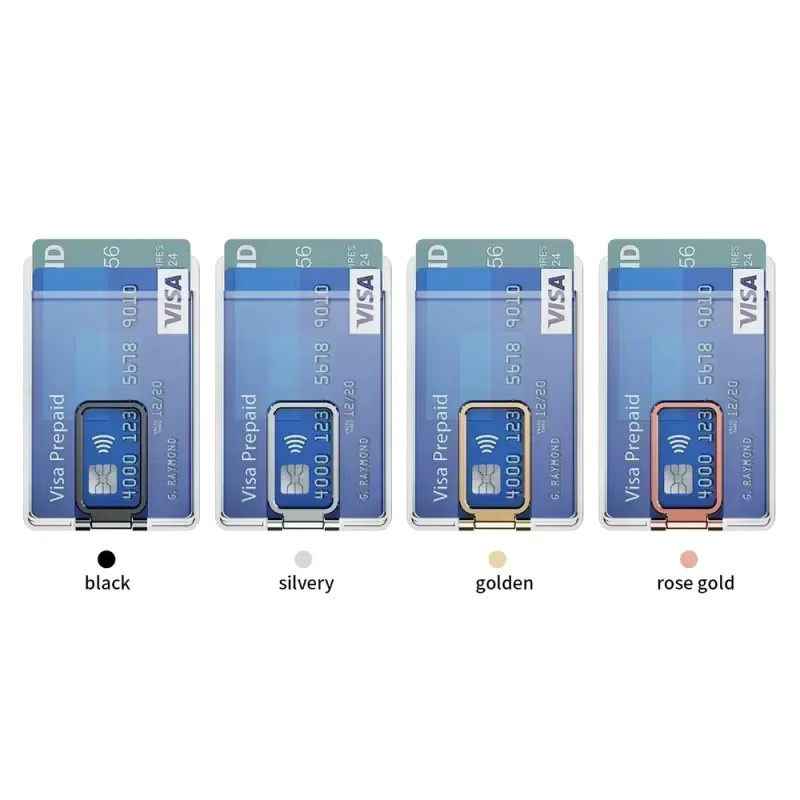 NMEGOU Magnetisches Kartenetui für MagSafe iPhone 12 bis iPhone 17 Pro Max Plus, Transparente Metallhalterhülle mit Clear Pocket Cover - Bild 5