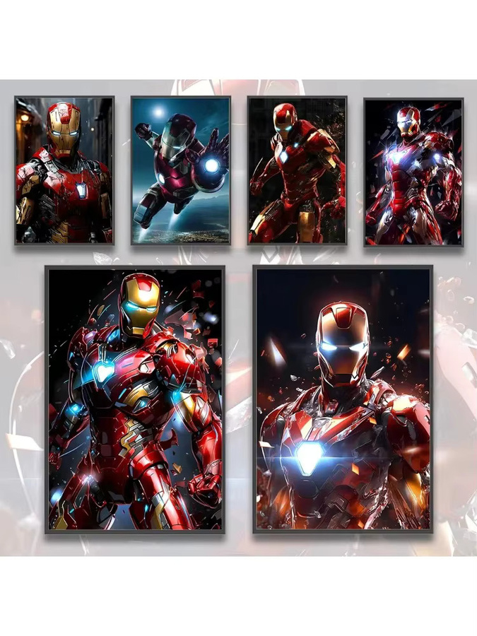 Beast Kingdom Avengers Diamantmalerei Poster Marvel Superhelden Wandkunst Multicolor - Bild 2