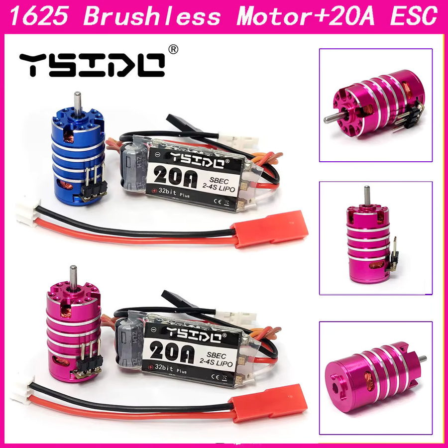 YSIDO 1625 Bürstenloser Motor & 20A ESC Combo-Set, Modellteil - Bild 3