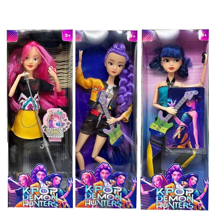 Yiran toy 1 K-Pop Demon Hunters Anime Vinylpuppe Rumi Mira Zoi Charakter Vinylfigur - Bild 3