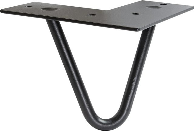 Wagner Möbelbein Hairpin aus Stahl in Schwarz Matt, Länge: 100 mm - Bild 1