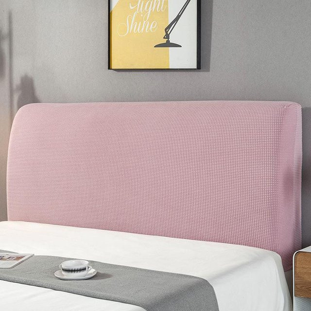 Morse Kopfteilbezug aus elastischem Jersey in Rosa, Breite: 150 cm - Bild 1