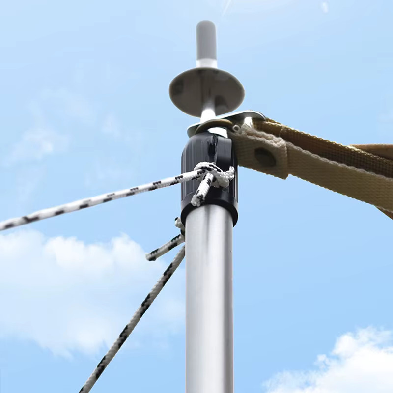 WESTTUNE 2 Stück Camping-Planenstangen aus Aluminium in Silber, verstellbare Teleskop-Zeltstangen für Planen, Markisen und Sonnenschutz - Bild 4