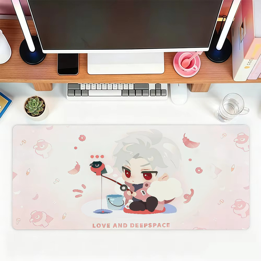 Love and Deepspace Mauspad in Pink für Gaming und Büro, groß und wasserdicht - Bild 6