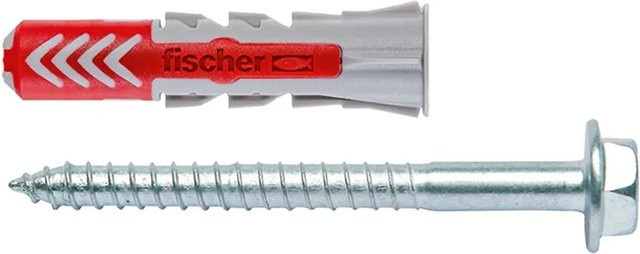 Fischer DuoPower Universaldübel aus Nylon, Ø 14 mm x 70 mm, Mehrfarbig, 2 Stück - Bild 1