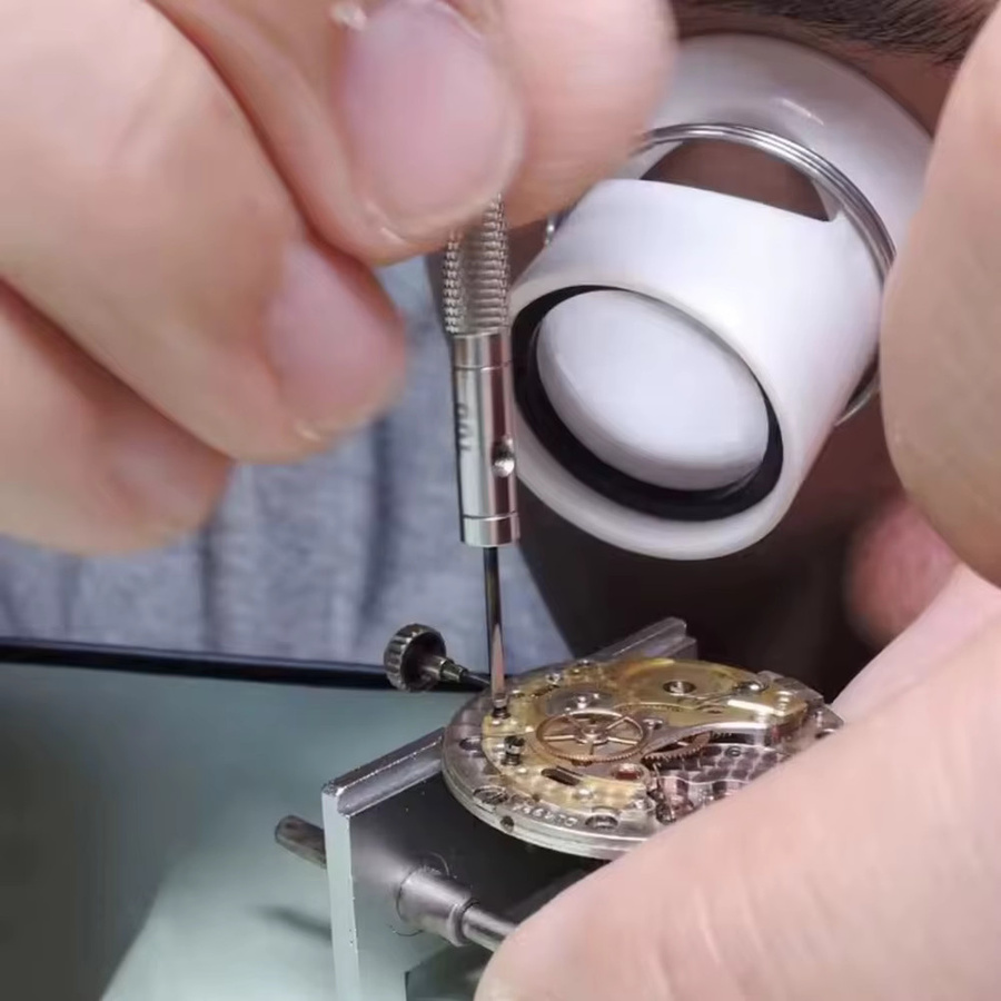 Mptionx 5-teiliges Uhrmacher-Werkzeugset aus Edelstahl in Silber mit Schraubendrehern 0,8-1,6 mm und Mini-Link-Pins zur Uhrenreparatur und Armbandentfernung - Bild 2