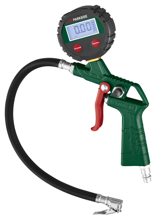 Parkside Digitaler Reifenfüller PDLD 10 C2 mit 10 m Druckluft-Spiralschlauch - Bild 3