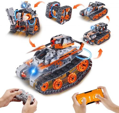 VEVOR STEM Bauspielzeug 5 in 1 Fernbedienung & App Auto Roboter Tank ab 6 Jahren - Bild 1